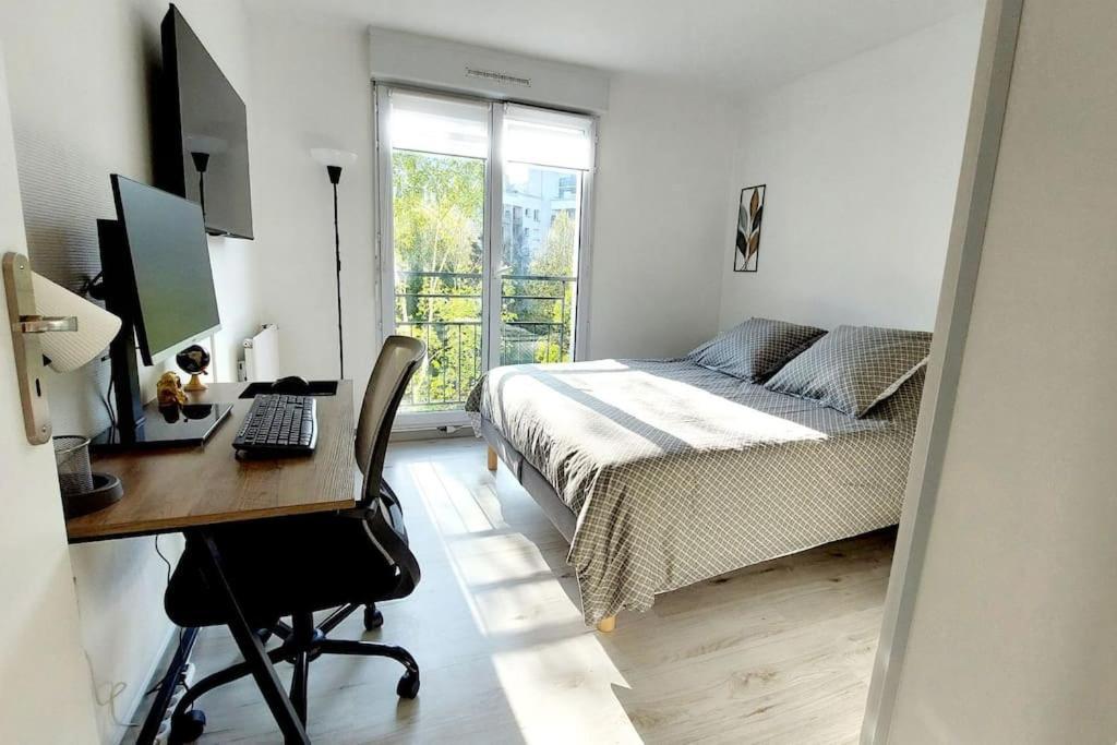 Cosy Home 2, 2 Chambres, 6 Personnes, 3 Min Gare, Parking Cergy Zewnętrze zdjęcie