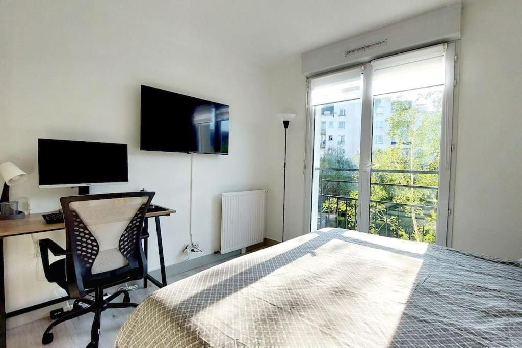 Cosy Home 2, 2 Chambres, 6 Personnes, 3 Min Gare, Parking Cergy Zewnętrze zdjęcie